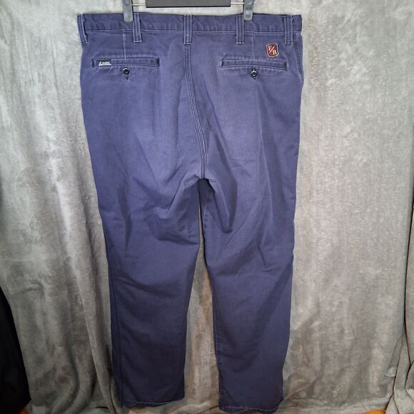 Riverside Flame Resistant Pants Size 40 Navy Blue Westex Ultra Soft Inseam 31 - Picture 2 of 7